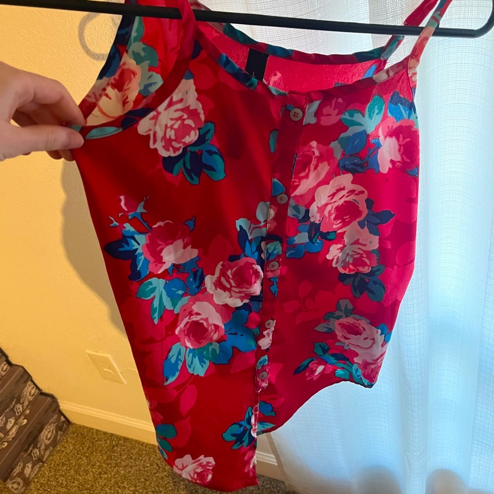 Kids floral tank top, size large